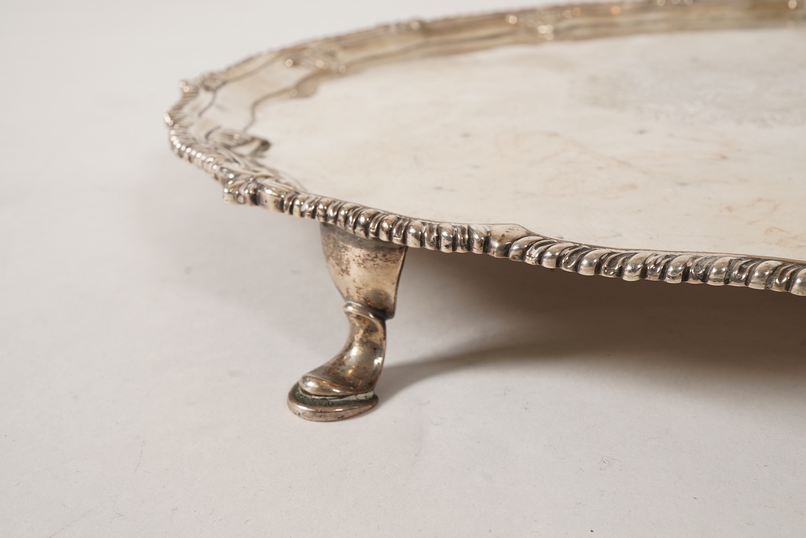 A George III silver salver by Richard Rugg